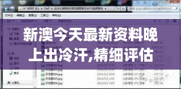 新澳今天最新资料晚上出冷汗,精细评估方案_界面版WQJ9.60