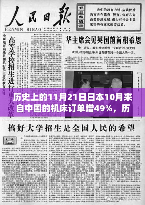 日本机床业在中国订单猛增49%，历史上的11月21日见证中日经贸合作新里程碑