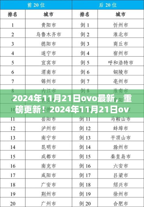 2024年11月21日ovo最新，重磅更新！2024年11月21日ovo全新动态，揭秘未来潮流趋势！