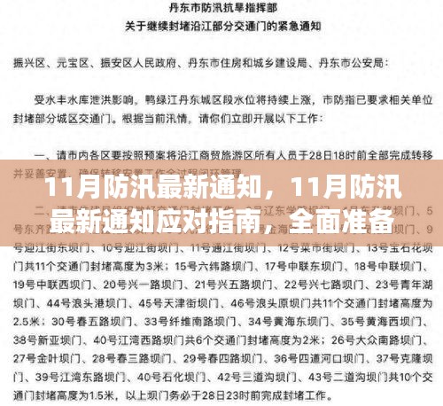 11月防汛最新通知，11月防汛最新通知应对指南，全面准备，共克时艰