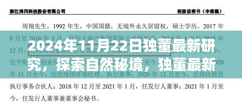 探索自然秘境的心灵之旅，独董最新研究启程寻找内心宁静与平和的启示（2024年11月22日）