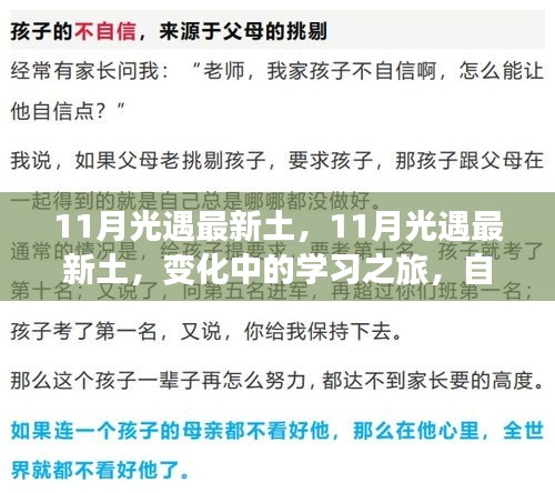 11月光遇最新土，学习之旅中的变化与自信成就感的闪耀