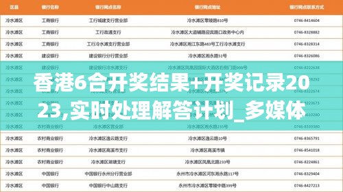 香港6合开奖结果+开奖记录2023,实时处理解答计划_多媒体版WVM2.52