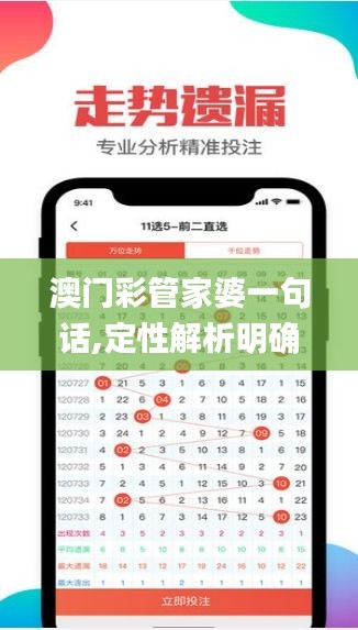 澳门彩管家婆一句话,定性解析明确评估_经典版BAA2.53