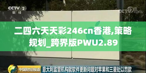 二四六天天彩246cn香港,策略规划_跨界版PWU2.89