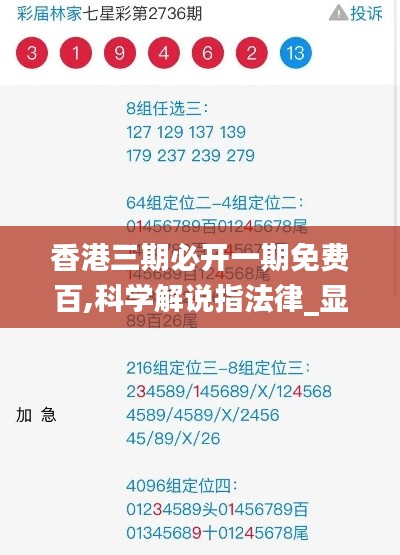香港三期必开一期免费百,科学解说指法律_显示版YHH2.82