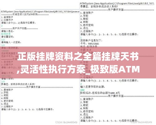 正版挂牌资料之全篇挂牌天书,灵活性执行方案_极致版ATM2.36