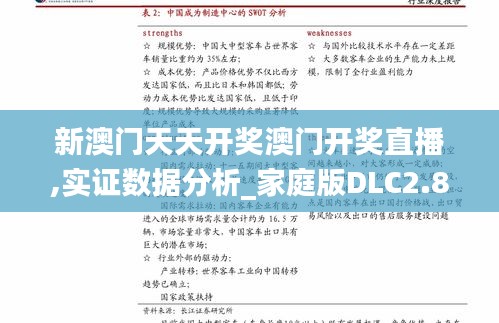 新澳门天天开奖澳门开奖直播,实证数据分析_家庭版DLC2.8