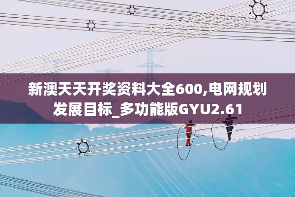 新澳天天开奖资料大全600,电网规划发展目标_多功能版GYU2.61