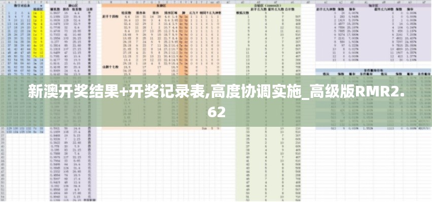 新澳开奖结果+开奖记录表,高度协调实施_高级版RMR2.62