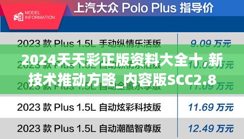 2024天天彩正版资料大全十,新技术推动方略_内容版SCC2.85
