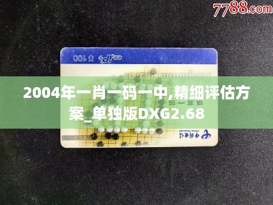 2004年一肖一码一中,精细评估方案_单独版DXG2.68