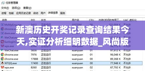 新澳历史开奖记录查询结果今天,实证分析细明数据_风尚版HZF2.32