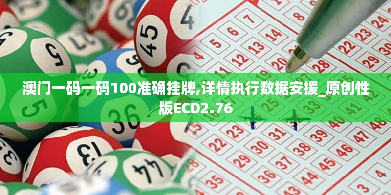 澳门一码一码100准确挂牌,详情执行数据安援_原创性版ECD2.76