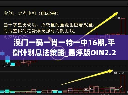 澳门一码一肖一特一中16期,平衡计划息法策略_悬浮版OIN2.29