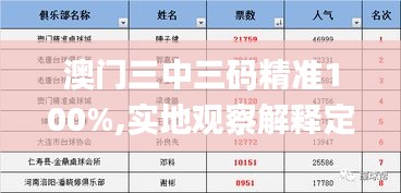 澳门三中三码精准100%,实地观察解释定义_盒装版VVF2.70