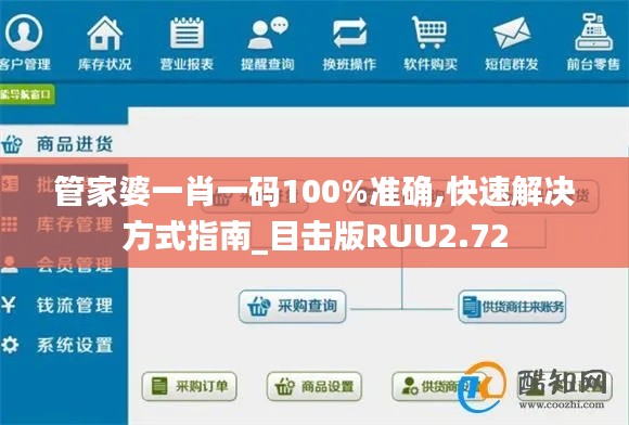 管家婆一肖一码100%准确,快速解决方式指南_目击版RUU2.72