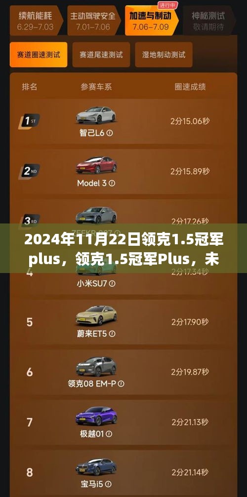 领克1.5冠军Plus，未来驾驶体验的全新升级揭晓于2024年11月22日