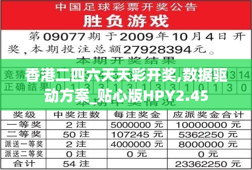 香港二四六天天彩开奖,数据驱动方案_贴心版HPY2.45