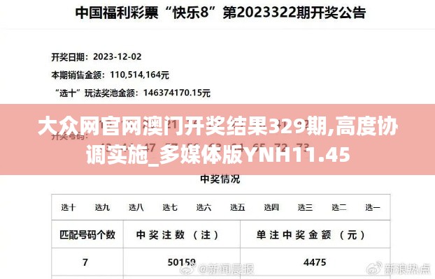 大众网官网澳门开奖结果329期,高度协调实施_多媒体版YNH11.45