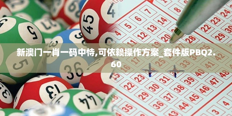 新澳门一肖一码中恃,可依赖操作方案_套件版PBQ2.60