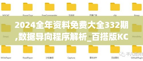2024全年资料免费大全332期,数据导向程序解析_百搭版KCZ11.84