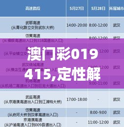 澳门彩019415,定性解析明确评估_方便版VXC2.16