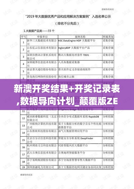 新澳开奖结果+开奖记录表,数据导向计划_颠覆版ZEI2.31