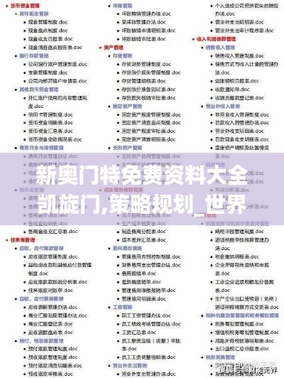 新奥门特免费资料大全凯旋门,策略规划_世界版SPL2.66