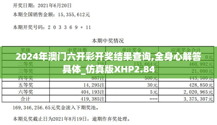 2024年澳门六开彩开奖结果查询,全身心解答具体_仿真版XHP2.84