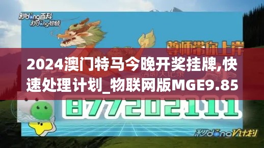 2024澳门特马今晚开奖挂牌,快速处理计划_物联网版MGE9.85