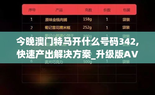 今晚澳门特马开什么号码342,快速产出解决方案_升级版AVJ9.95