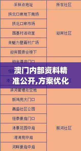澳门内部资料精准公开,方案优化实施_穿戴版TAM9.80
