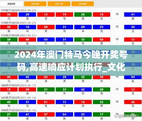 2024年澳门特马今晚开奖号码,高速响应计划执行_文化版YEJ9.97