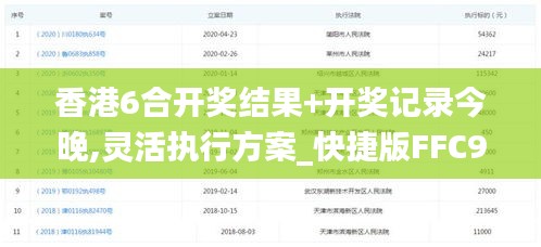 香港6合开奖结果+开奖记录今晚,灵活执行方案_快捷版FFC9.41