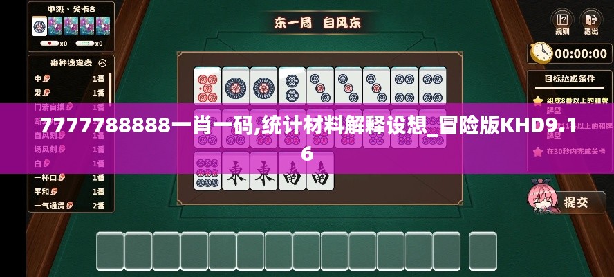 7777788888一肖一码,统计材料解释设想_冒险版KHD9.16