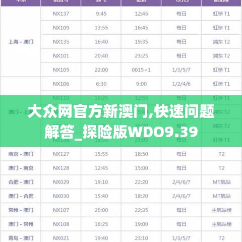 大众网官方新澳门,快速问题解答_探险版WDO9.39