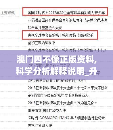 澳门四不像正版资料,科学分析解释说明_升级版EQY9.35