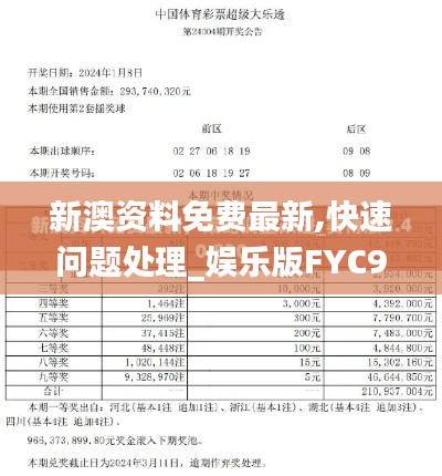 新澳资料免费最新,快速问题处理_娱乐版FYC9.83