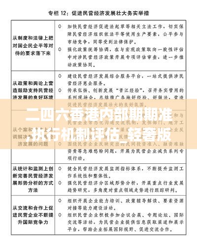 二四六香港内部期期准,执行机制评估_轻奢版DOD9.67