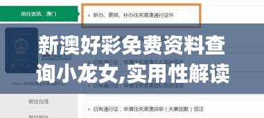 新澳好彩免费资料查询小龙女,实用性解读策略_紧凑版TKT9.99