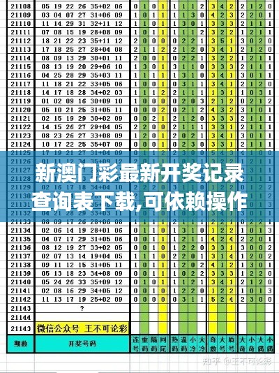 新澳门彩最新开奖记录查询表下载,可依赖操作方案_旅行者版HOL9.89