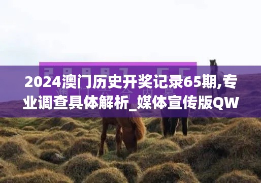 2024澳门历史开奖记录65期,专业调查具体解析_媒体宣传版QWL9.96