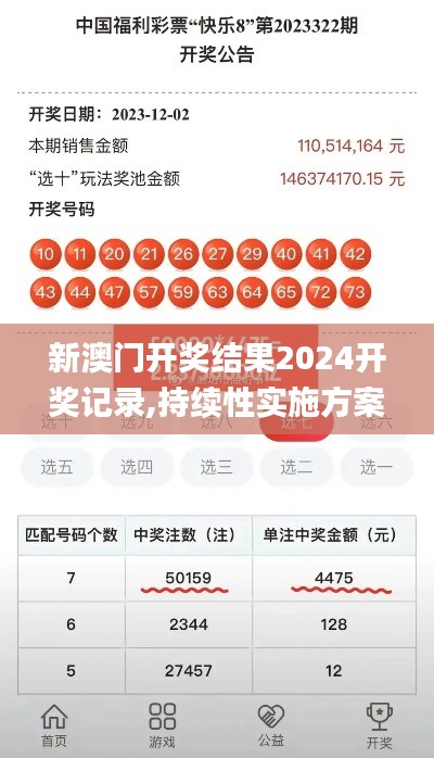 新澳门开奖结果2024开奖记录,持续性实施方案_后台版QWX9.84