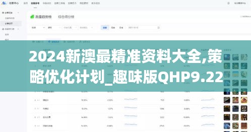 2024新澳最精准资料大全,策略优化计划_趣味版QHP9.22