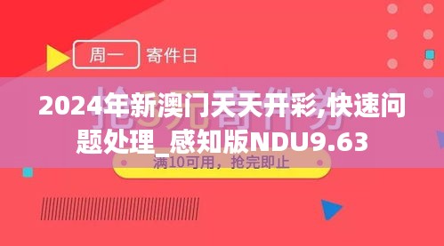 2024年新澳门天天开彩,快速问题处理_感知版NDU9.63
