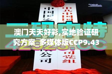 澳门天天好彩,实地验证研究方案_多媒体版CCP9.43