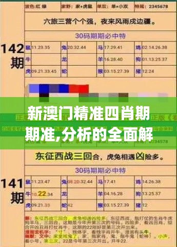 新澳门精准四肖期期准,分析的全面解答_旅行版IYX9.30