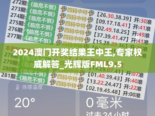 2024澳门开奖结果王中王,专家权威解答_光辉版FML9.5