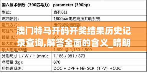 澳门特马开码开奖结果历史记录查询,解答全面的含义_晴朗版NFJ9.37
